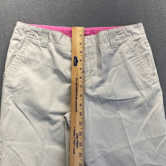 Lilly Pulitzer Women's Capri Pants Size 8 Beige Main‎ Line Fit,PocketsWide Leg - Picture 5 of 10